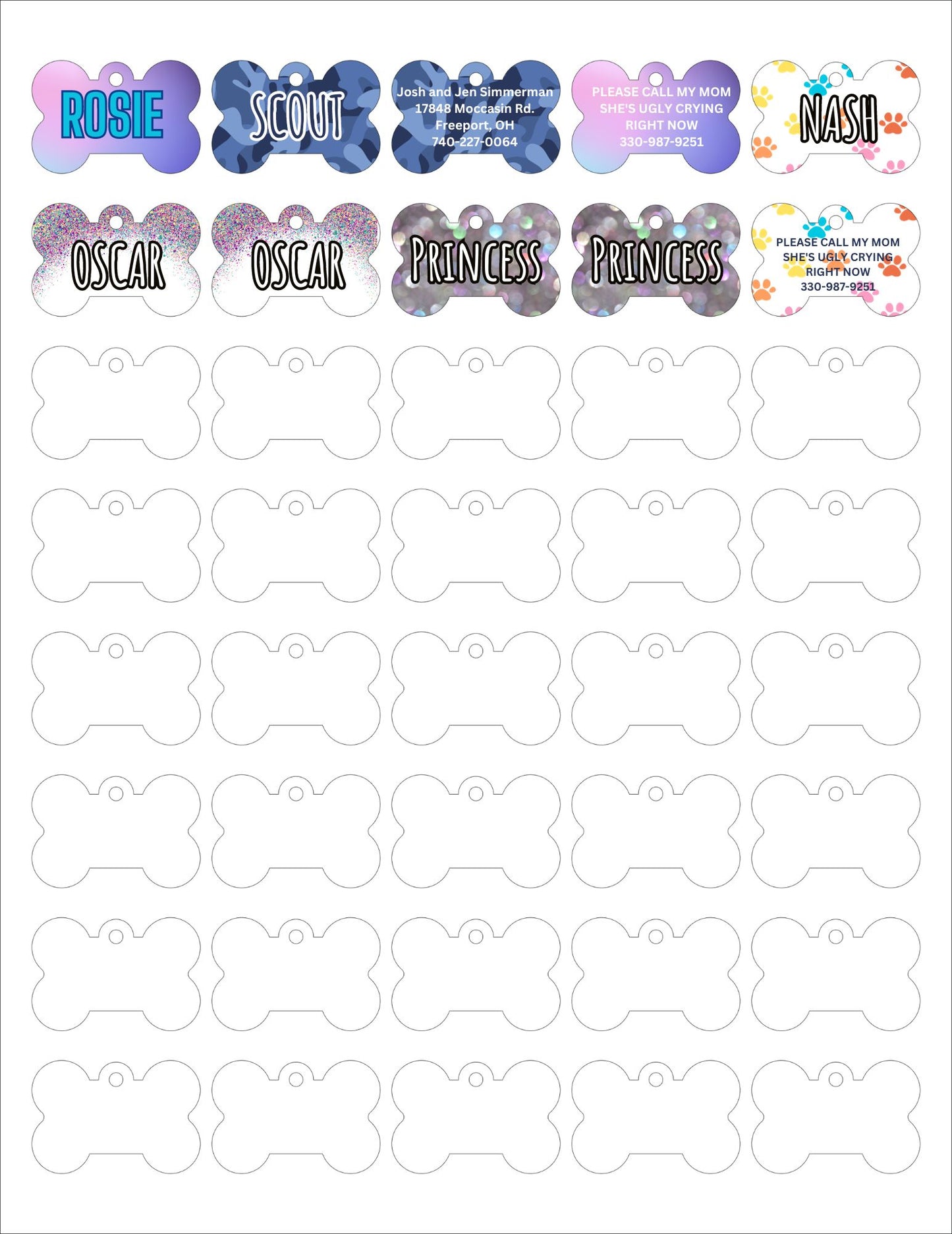 Custom Metal Dog Tag