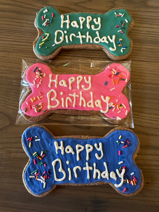 Birthday Large Bone Dog Treat