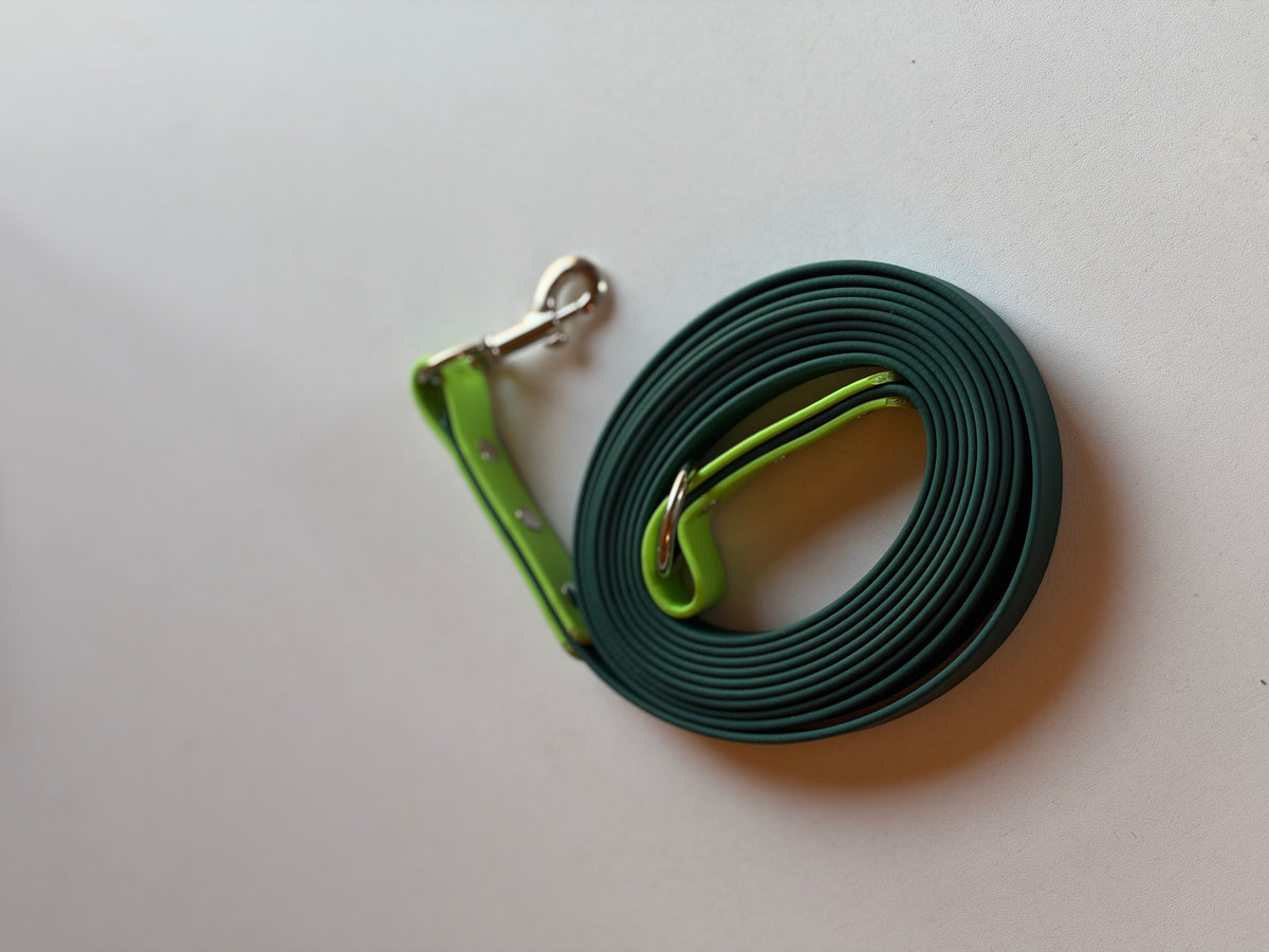 Two Tone Biothane Long Line Leashes