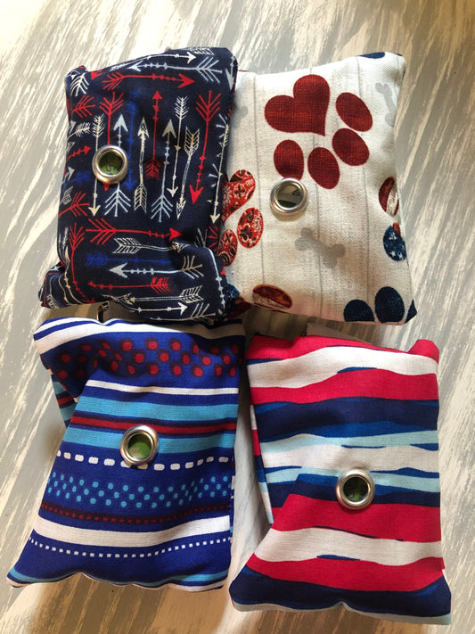 Doggy Do Do Bag Holder - Ready to Ship - Red White and Blue Collection